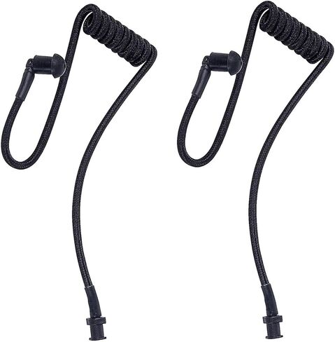 Rataok Color Acoustic Coil Tube Replacement Nylon Fabric Fiber Braided Damp-Proof Moisture-Resistant Air-Tubes for Baofeng Kenwood Retevis Motorola Two Way Radio Walkie Talkie Earpiece（2Pack (4) in Kuwait
