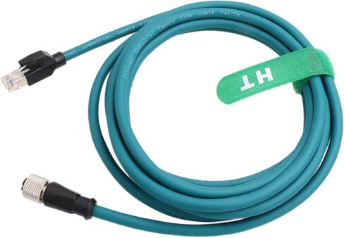كابل إيثرنت HangTon M12 A-Coded 8 Pin أنثى إلى RJ45 Cat-7e سلك تصحيح لمستشعر المحرك الصناعي تطبيق أتمتة شبكة Profibus 10 متر in Kuwait