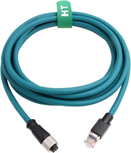 كابل إيثرنت HangTon M12 A-Coded 8 Pin أنثى إلى RJ45 Cat-7e سلك تصحيح لمستشعر المحرك الصناعي تطبيق أتمتة شبكة Profibus 10 متر in Kuwait