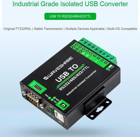 USB TO RS232/485 Serial Converter Adapter, Onboard Original FT232RNL Chip | Built-in Self-Recovering Fuse, TVS Protection Circuit, etc. Compatible with Mac, Linux, Android, Win11/10/ 8.1/8/7 in Saudi Arabia