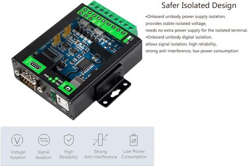 USB TO RS232/485 Serial Converter Adapter, Onboard Original FT232RNL Chip | Built-in Self-Recovering Fuse, TVS Protection Circuit, etc. Compatible with Mac, Linux, Android, Win11/10/ 8.1/8/7 in Saudi Arabia