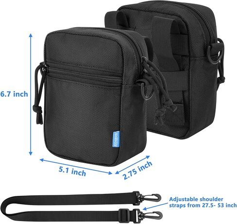 حافظة واقية Xxerciz لنظارات الرؤية الليلية Fvtga، حقيبة سفر من النايلون لمناظير الرؤية الليلية، بطانة ناعمة وحزام كتف، جيب جانبي لبطاقة SD، كابل بيانات، دليل (الجراب فقط) in Kuwait