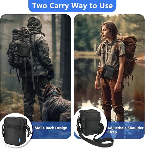 حافظة واقية Xxerciz لنظارات الرؤية الليلية Fvtga، حقيبة سفر من النايلون لمناظير الرؤية الليلية، بطانة ناعمة وحزام كتف، جيب جانبي لبطاقة SD، كابل بيانات، دليل (الجراب فقط) in Kuwait