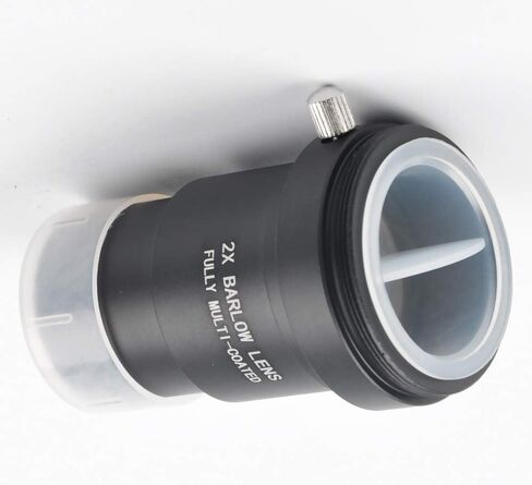 Gosky 1.25 بوصة 2X أسود بالكامل عدسة بارولو المعدنية ومحول الكاميرا لعدسات التلسكوبية - تقبل المرشحات 1.2 بوصة - يمكن استخدامها أيضًا للتصوير الفلكي - مطلي in Kuwait