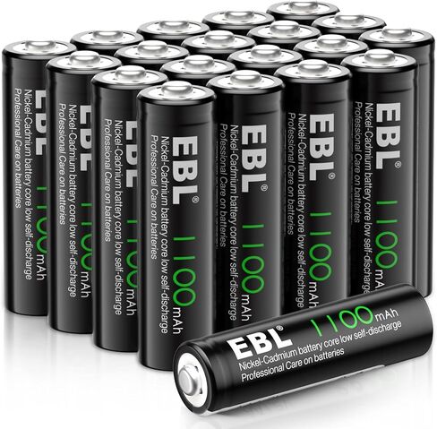 بطاريات EBL الشمسية AA القابلة لإعادة الشحن للأضواء الشمسية، 12 حزمة in Kuwait