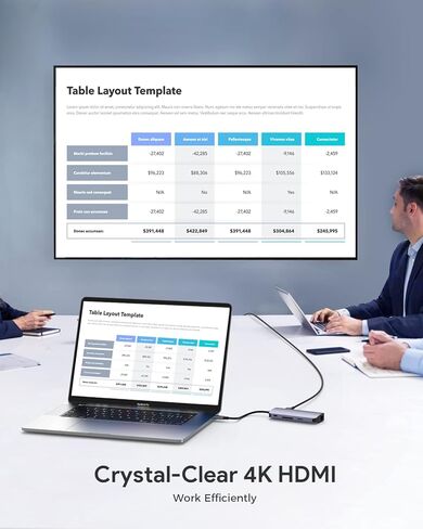 محول USB C Hub متعدد المنافذ، Vilcome 8 في 1 USB C Hub مع جيجابت إيثرنت، 4K HDMI، شحن PD 100 واط، منافذ بيانات USB 3.0 5 جيجابت في الثانية، قارئ بطاقة SD/TF، ​​لأجهزة الكمبيوتر المحمول MacBook Pro/Air HP Dell in Kuwait