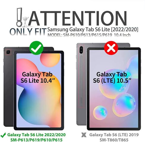 حافظة لوحة مفاتيح بإضاءة خلفية من Wineecy لجهاز Samsung Galaxy Tab S6 Lite مقاس 10.4 بوصة موديل 2022/2020 (SM-P610/P613/P615/P619)، لوحة مفاتيح لاسلكية قابلة للفصل بإضاءة خلفية بـ 7 ألوان وغطاء حامل قابل للطي من البولي يوريثان، أزرق in Kuwait
