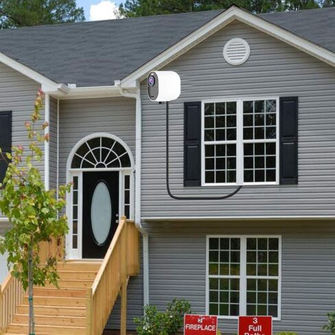 كابل شحن بطول 10 أقدام لـ Arlo Ultra/Ultra 2 وArlo Pro 3/Pro4، سلك طاقة مغناطيسي داخلي وخارجي مع محول شاحن - عبوتان باللون الأسود (غير متوافق مع Arlo Essential Spotlight) in Kuwait