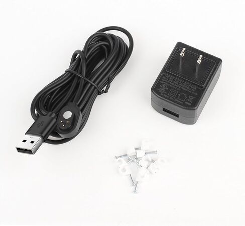 كابل شحن بطول 10 أقدام لـ Arlo Ultra/Ultra 2 وArlo Pro 3/Pro4، سلك طاقة مغناطيسي داخلي وخارجي مع محول شاحن - عبوتان باللون الأسود (غير متوافق مع Arlo Essential Spotlight) in Kuwait