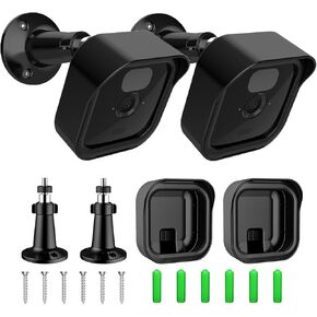 Nigaee 2 Pack Blink Outdoor Camera Mount,360 Degree Adjustable Outdoor Indoor Wall Mount Bracket for Blink Home Security System Black in Kuwait