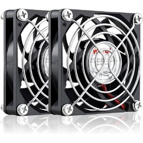 Wathai DC مروحة تبريد العادم 60 مم × 60 مم × 15 مم 12 فولت 2Pin مروحة تبريد بدون فرش