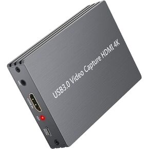 بطاقة التقاط اتش دي ام اي 4 كيه من مايكرووير مع مدخل ميكروفون محيطي HDMI وإخراج صوت، صندوق تسجيل تسجيل HDMI إلى USB 3.0 كاميرا فيديو حية تدعم شاشة 1080P بنظام تشغيل ويندوز ماك in Kuwait