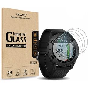 (Pack of 4) Tempered Glass Screen Protector for Garmin Approach S60, Akwox [0.3mm 2.5D High Definition 9H] Premium Clear Screen Protective Film for Garmin Approach S60 in Kuwait