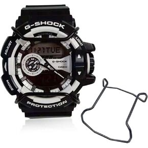 Motaney for Casio G Shock GA100 Screen Protector, Anti-Scratch Bull Bar Compatible with G-Shock GA/GD100/ 110/120/ 140 Series Watch, Cool Looking Stainless Steel Wire Guard Protective Bumper