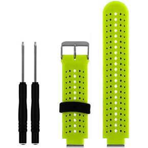 HWHMH 1PC Replacement Silicone Bands with 2PCS Pin Removal Tools for Garmin Forerunner 220/230/235/620/630/735XT (No Tracker, Replacement Bands Only) in Kuwait