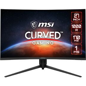 MSI G271CQP E2، شاشة ألعاب مقاس 27 بوصة، 2560 × 1440 (QHD)، VA، 170 هرتز، FreeSync Premium، HDMI، منفذ عرض، إمالة، دوران، ارتفاع قابل للتعديل، محوري in Kuwait
