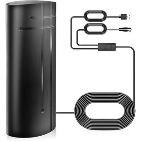 Amplified Indoor Digital Tv Antenna – Powerful Best Amplifier Signal Booster Long Range Support 8K 4K Full HD Smart and Older Tvs with 14ft Coaxial Cable (PF5004) in Kuwait