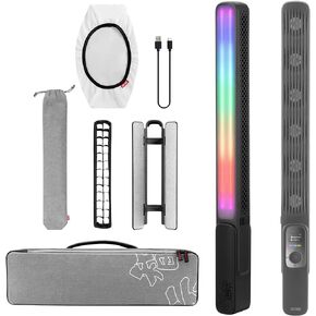 ZHIYUN FIVERAY F100 Light Wand RGB Light Stick 100W أنبوبة LED للتصوير الفوتوغرافي المحمولة قابلة للتعتيم، مع درجة حرارة لون قابلة للتعديل، مراوح مدمجة لتصوير الصور (أسود) in Kuwait