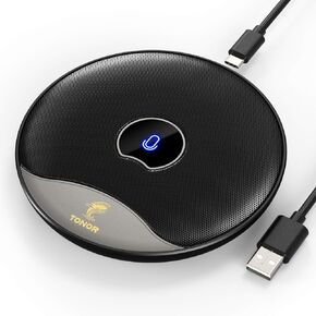 TONOR USB Conference Microphone, 360° Omnidirectional PC Computer Condenser Mic with Mute Button for Online Meeting/Class, Zoom Call, Skype Chatting, Plug & Play (TM20) in Saudi Arabia