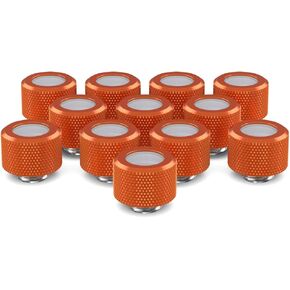 PrimoChill 14mm OD Rigid SX Fitting - 12 Pack - TX Matte Black