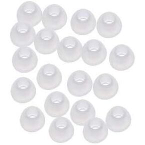 10 Pairs Small Silicone Replacement Earbud Ear Tips (Clear)
