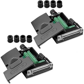 DB25 Solderless Connector, 10PCS Set, Includes 5 Male & 5 Female, 16mm Thin, RS232 Serial Port Adapter Breakout Board, for Tax Control Machine, Digital Camera, PLC etc. | 16mm Thin, RS232 Terminal Adapter, Breakout Board, for Tax Control Machine, Digital  in Saudi Arabia