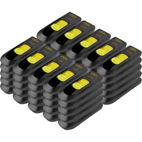 TEAMGROUP C145 32GB 50 Pack USB 3.2 Gen 1 (3.1/3.0) USB Flash Thumb Drive, External Data Storage Memory Stick Compatible with Computer/Laptop (Black-Yellow) TC145332GY25