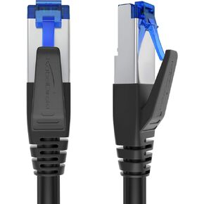 Cat 7 Ethernet Cable with Break-Proof Design, Internet Cable & LAN Cable – 3ft (Network Cable, 10Gbit/s for Maximum Fiber Optic Speed, Ultra-Secure Triple Shielding, RJ45 Plug) – by CableDirect in Kuwait