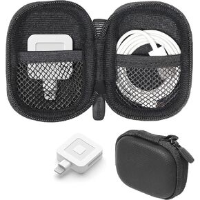 CaseSack Customized Protective and Carry case for Square Reader for magstripe, with Both Lining mesh Pockets for up to 2 Square Reader