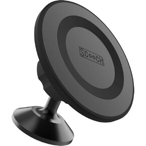 Scooch MagSafe Car Mount Compatible with Any Smartphone [MagMount] Compatible with MagSafe, Strong Magnets, Fully Adjustable Magnetic Car Mount, Sticks to Dashboard, Works Best MagCase