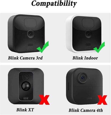 Nigaee 2 Pack Blink Outdoor Camera Mount,360 Degree Adjustable Outdoor Indoor Wall Mount Bracket for Blink Home Security System Black in Kuwait