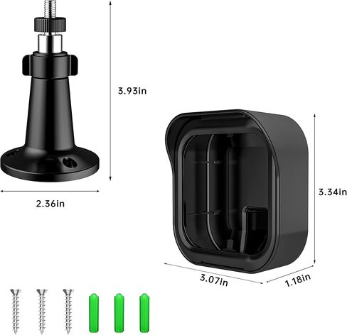 Nigaee 2 Pack Blink Outdoor Camera Mount,360 Degree Adjustable Outdoor Indoor Wall Mount Bracket for Blink Home Security System Black in Kuwait