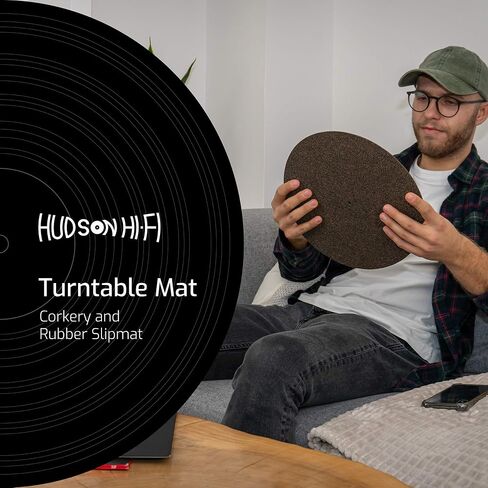 سجادة أطباق مطاطية قابلة للدوران من CorkERY Cork N - 1-8 بوصة - حصيرة منزلقة لعشاق الصوت in Kuwait