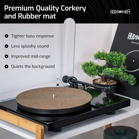 سجادة أطباق مطاطية قابلة للدوران من CorkERY Cork N - 1-8 بوصة - حصيرة منزلقة لعشاق الصوت in Kuwait