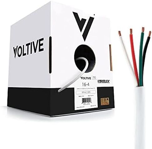 12/2 Speaker Wire, in-Wall CL3 & Direct Burial, Black, 500ft - 12AWG, 2 Conductors, Stranded Oxygen-Free Copper, UL Listed - V-1206-5 in Kuwait