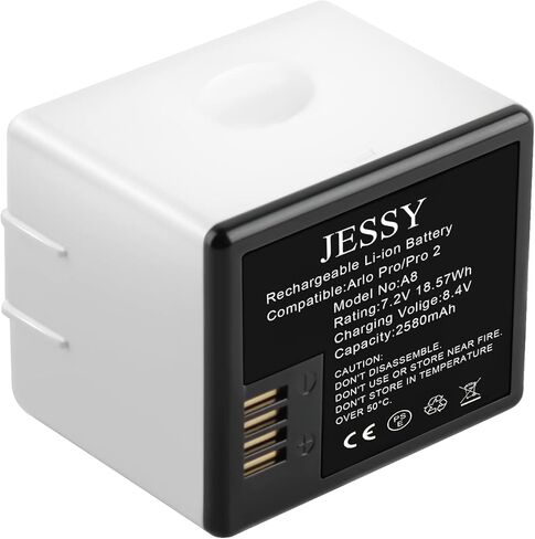 JESSY Replacement Batteries Compatible with Arlo Pro/Arlo Pro 2, 1 Pack Upgrade 7.2V Rechargeable Lithium Battery (NOT Compatible with Arlo Ultra 2, Arlo Pro 3) in Kuwait