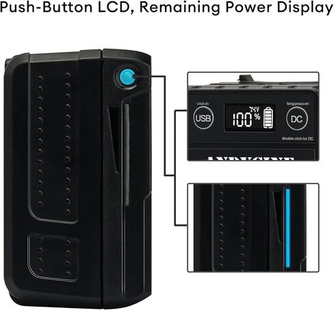 ANDYCINE 95Wh Micro V Mount Battery Dual D TAP Output，USB-A USB-C Output DC Output with LCD Capacity Indicator in Kuwait