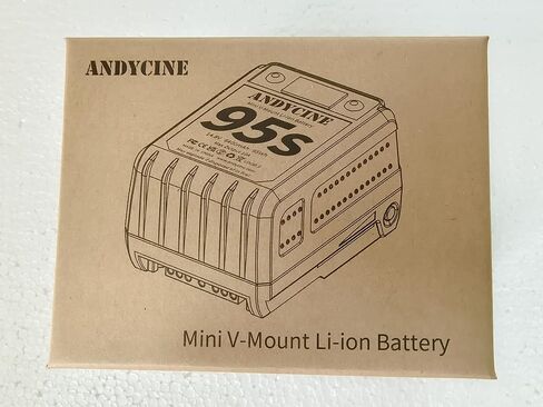 ANDYCINE 95Wh Micro V Mount Battery Dual D TAP Output，USB-A USB-C Output DC Output with LCD Capacity Indicator in Kuwait