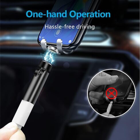 USB C Magentic Adapter 540 Degree Rotation 3 in 1 QC 3.0 Fast Charging Max Support 3A, Grey in Kuwait