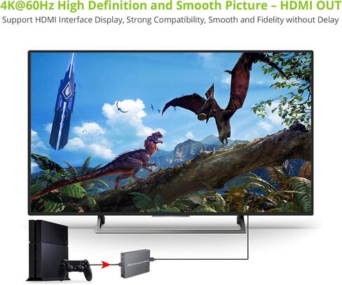 بطاقة التقاط اتش دي ام اي 4 كيه من مايكرووير مع مدخل ميكروفون محيطي HDMI وإخراج صوت، صندوق تسجيل تسجيل HDMI إلى USB 3.0 كاميرا فيديو حية تدعم شاشة 1080P بنظام تشغيل ويندوز ماك in Kuwait
