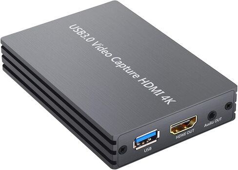 بطاقة التقاط اتش دي ام اي 4 كيه من مايكرووير مع مدخل ميكروفون محيطي HDMI وإخراج صوت، صندوق تسجيل تسجيل HDMI إلى USB 3.0 كاميرا فيديو حية تدعم شاشة 1080P بنظام تشغيل ويندوز ماك in Kuwait