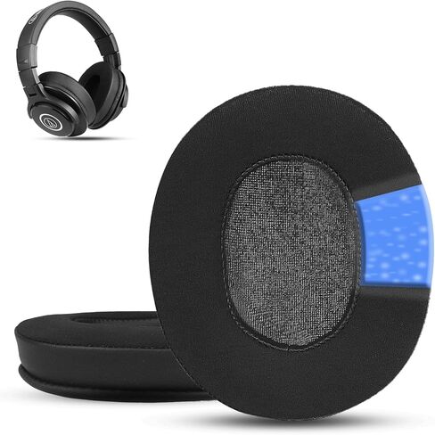 Krone Kalpasmos Audio Technica ATH-M50X Replacement Earpads, Audio Technica Headphone Pads Fit ATH M50 M50s M50BT M40X M40 M35 M30, Pads for ATH M-Series, Soft and Thick Memory Foam, Classic Black in Kuwait