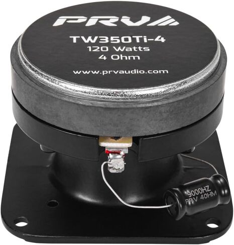 مكبرات صوت للسيارة PRV AUDIO TW350Ti-4 بقدرة 240 وات - مكبرات صوت من التيتانيوم Bullet PRO 4 أوم - مخرجات عالية سهلة التركيب (زوج) in Saudi Arabia