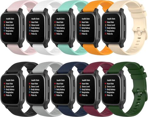 سوار QGHXO لـ Garmin Venu Sq، سوار ساعة بديل من السيليكون الناعم لموسيقى Garmin Venu/Venu Sq/Venu Sq (بدون متتبع) in Kuwait