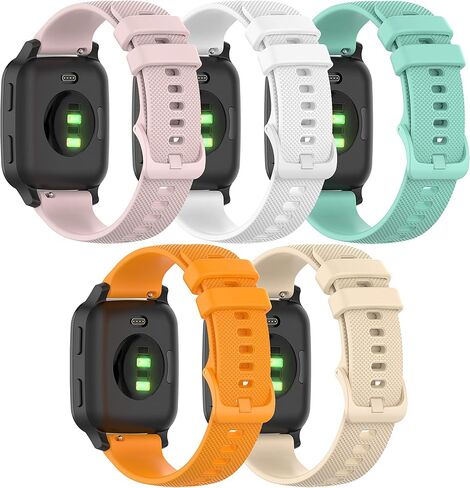 QGHXO Band for Garmin Venu Sq, Soft Silicone Replacement Watch Band for Garmin Venu/Venu Sq/Venu Sq Music (No Tracker) in Kuwait