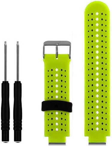 HWHMH 1PC Replacement Silicone Bands with 2PCS Pin Removal Tools for Garmin Forerunner 220/230/235/620/630/735XT (No Tracker, Replacement Bands Only) in Kuwait
