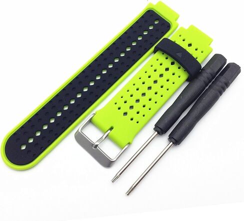 HWHMH 1PC Replacement Silicone Bands with 2PCS Pin Removal Tools for Garmin Forerunner 220/230/235/620/630/735XT (No Tracker, Replacement Bands Only) in Kuwait