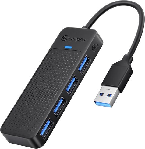 PHIXERO USB 3.0 Hub, 4-Port USB Hub USB Splitter with Super Speed 5Gbps, Ultra Slim USB Port Expander for Laptop, Desktop, Surface Pro, MacBook, Flash Drive in Saudi Arabia