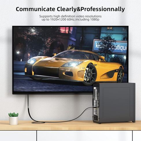 كابل DVI إلى HDMI بطول 10 أقدام، سلك محول فيديو HDMI ثنائي الاتجاه إلى DVI-D، كابل محول HDMI DVI ذكر إلى ذكر تصميم مسطح مطلي بالذهب، متوافق مع الكمبيوتر والألعاب وRaspberry Pi وRoku وPS4... in Kuwait