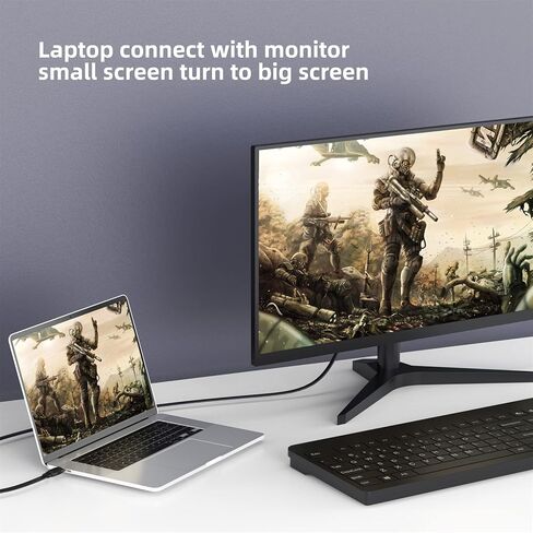 كابل DVI إلى HDMI بطول 10 أقدام، سلك محول فيديو HDMI ثنائي الاتجاه إلى DVI-D، كابل محول HDMI DVI ذكر إلى ذكر تصميم مسطح مطلي بالذهب، متوافق مع الكمبيوتر والألعاب وRaspberry Pi وRoku وPS4... in Kuwait